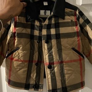 Burberry Logo Appliqué  Check Diamond  Quilted Jacked